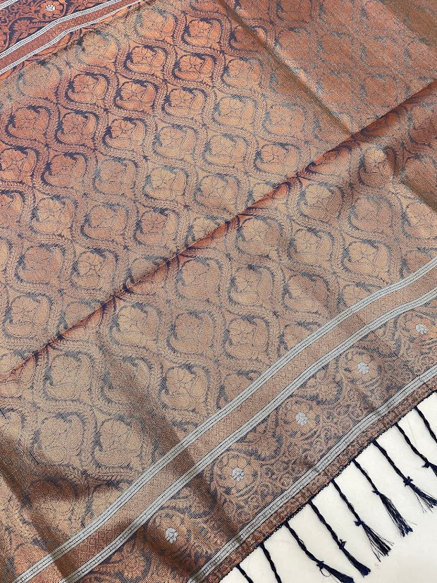 Wonderful Green Color Tissue Silk Saree In Chandler