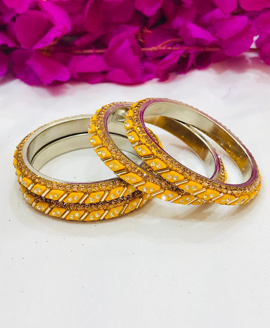 Dazzling Yellow Colored Bangles Near Me