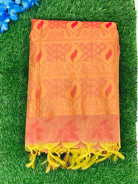 Red Color Raw Silk Saree In Tucson