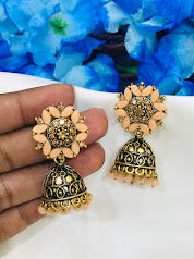 pink Stone Beads Earrings Near Me