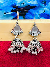 Alluring Silver Oxidized With Pearl Beads In USA