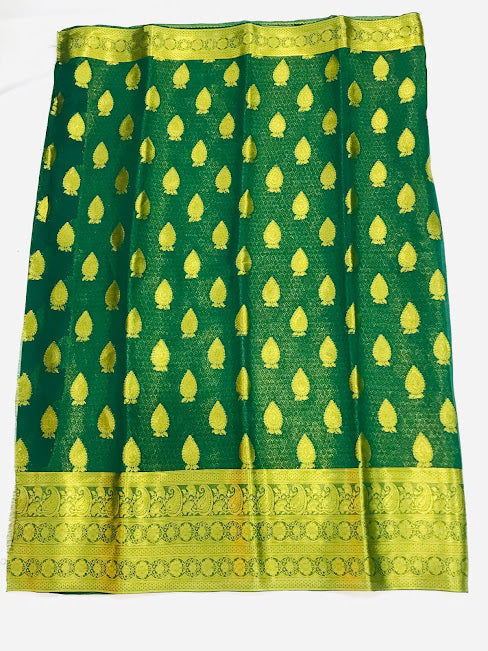 Alluring Green Color Georgette Designer Saree In USA