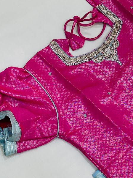 Pink And Sky Blue Color With Langa Sets In Arizona