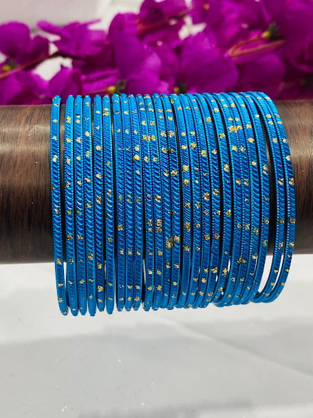 Alluring Golden Metal Bangle Set For Women Near Me