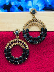 Dazzling Black Color Designer Earrings In Tempe