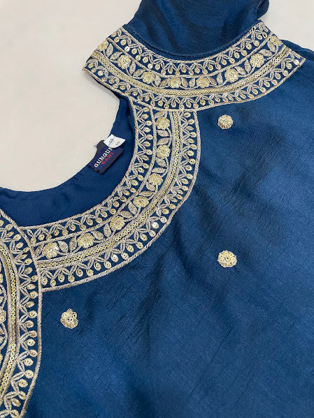 Teal Green Color Sharara Suits In Yuma