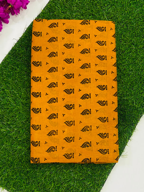 Yellow Color Pure Sungudi Cotton Saree With Zari Border Near Me