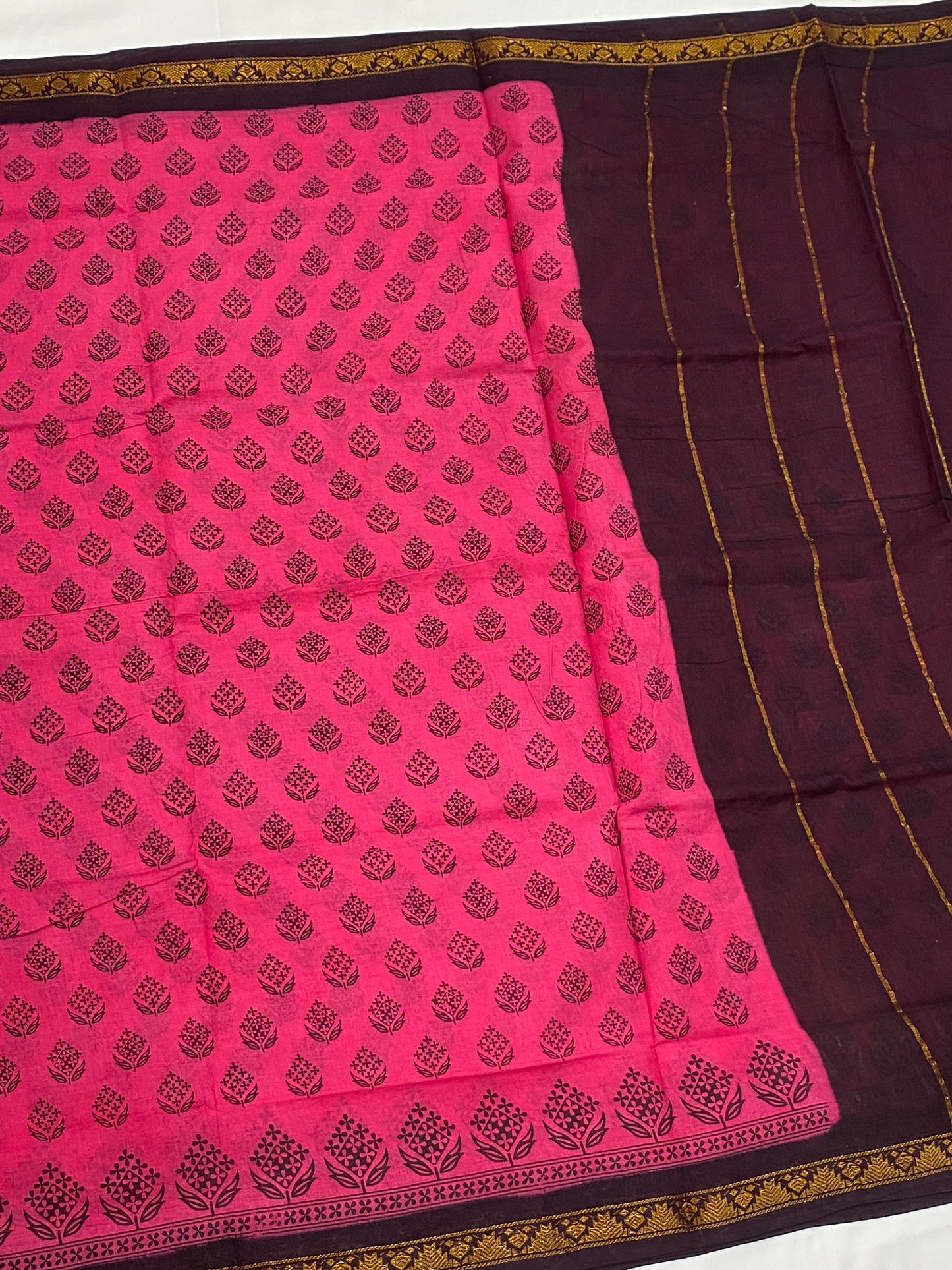 South Indian Traditional Sungudi Cotton Saree In USA