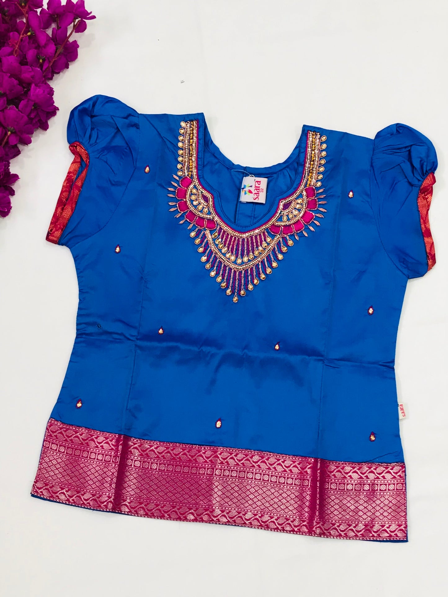 Indian Traditional Pattu Pavadai In USA