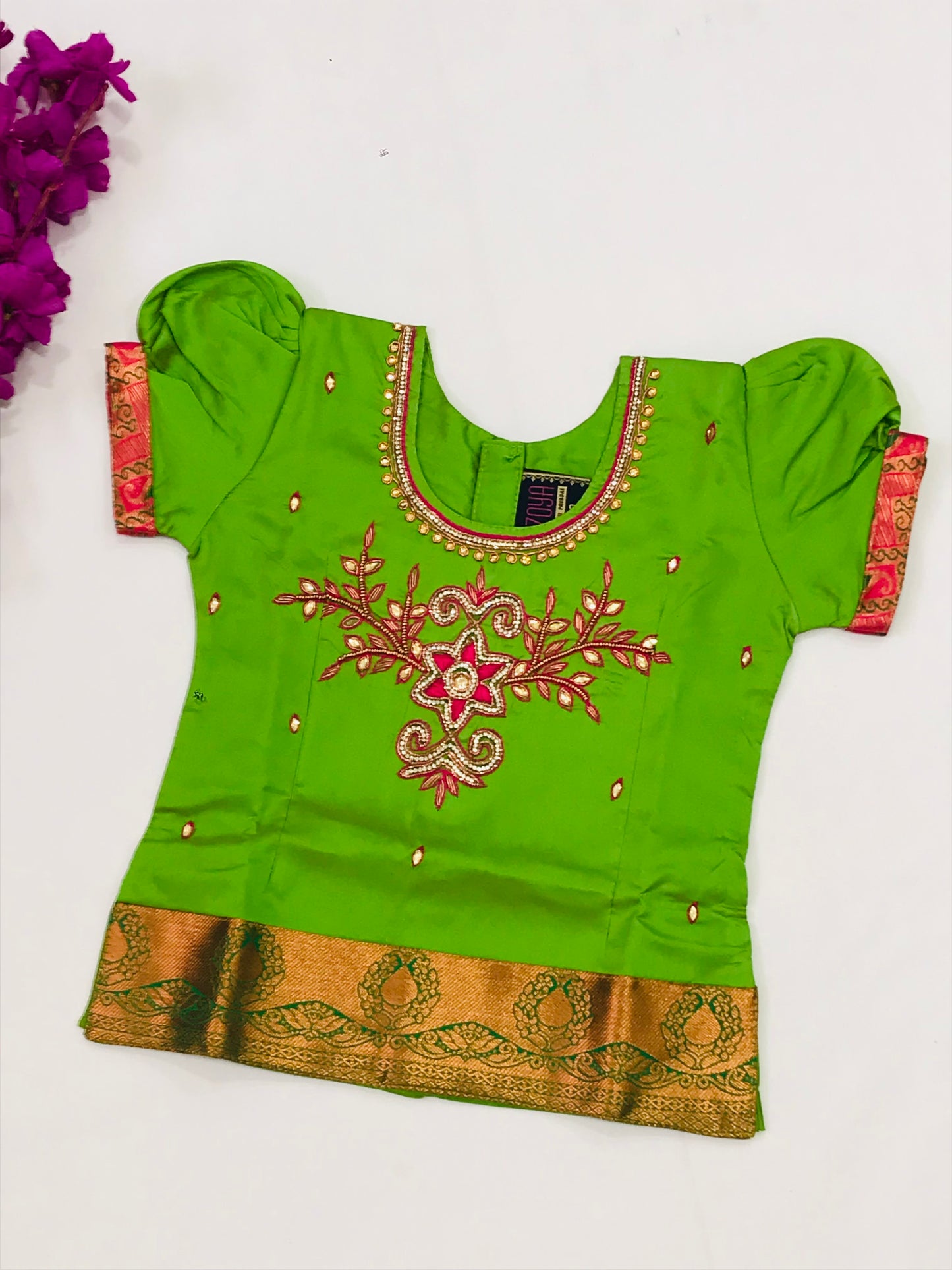 Kids Designer Silk Langa Set In Tempe