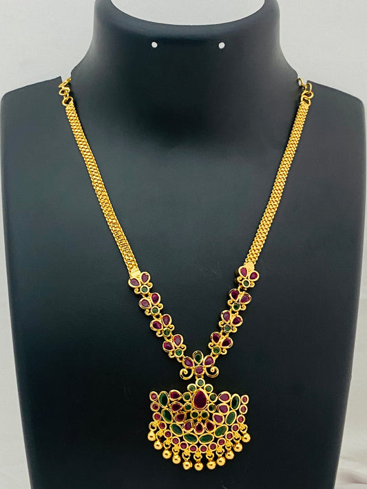 Appealing Multi Color Gold Plated Necklace