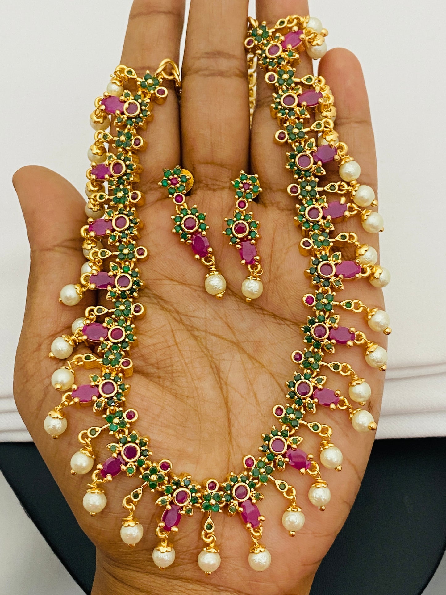 Attractive Gold Plated Party Wear Necklace In USA