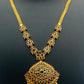 Gorgeous Gold Plated Premium Quality Ruby& Emerald Stones Necklace