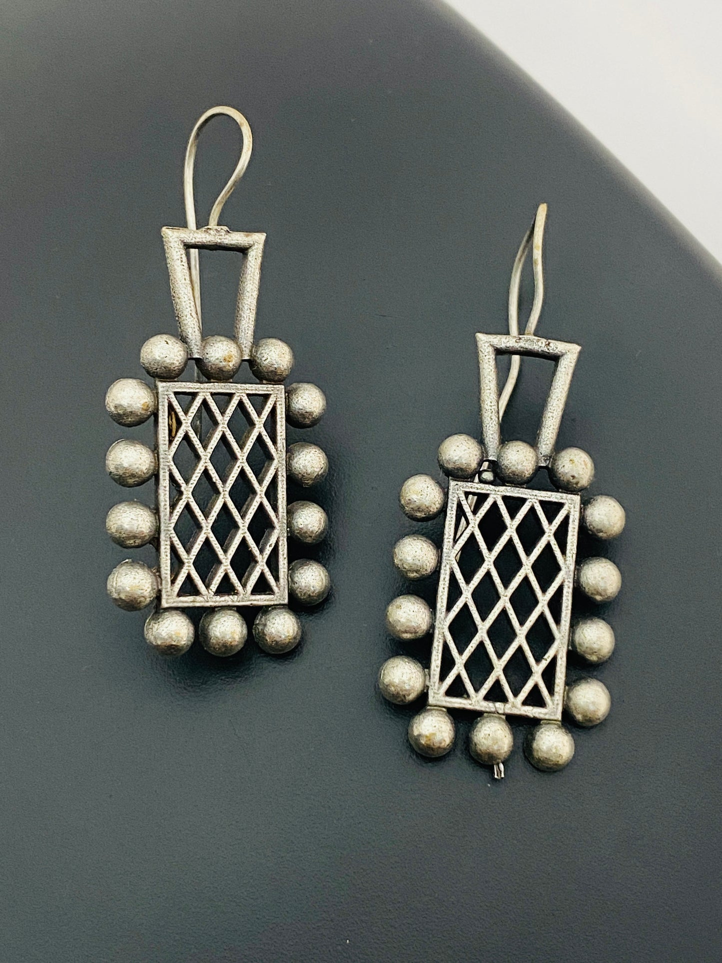 Trendy Silver Color Designer Oxidized Earrings For Women Near Me
