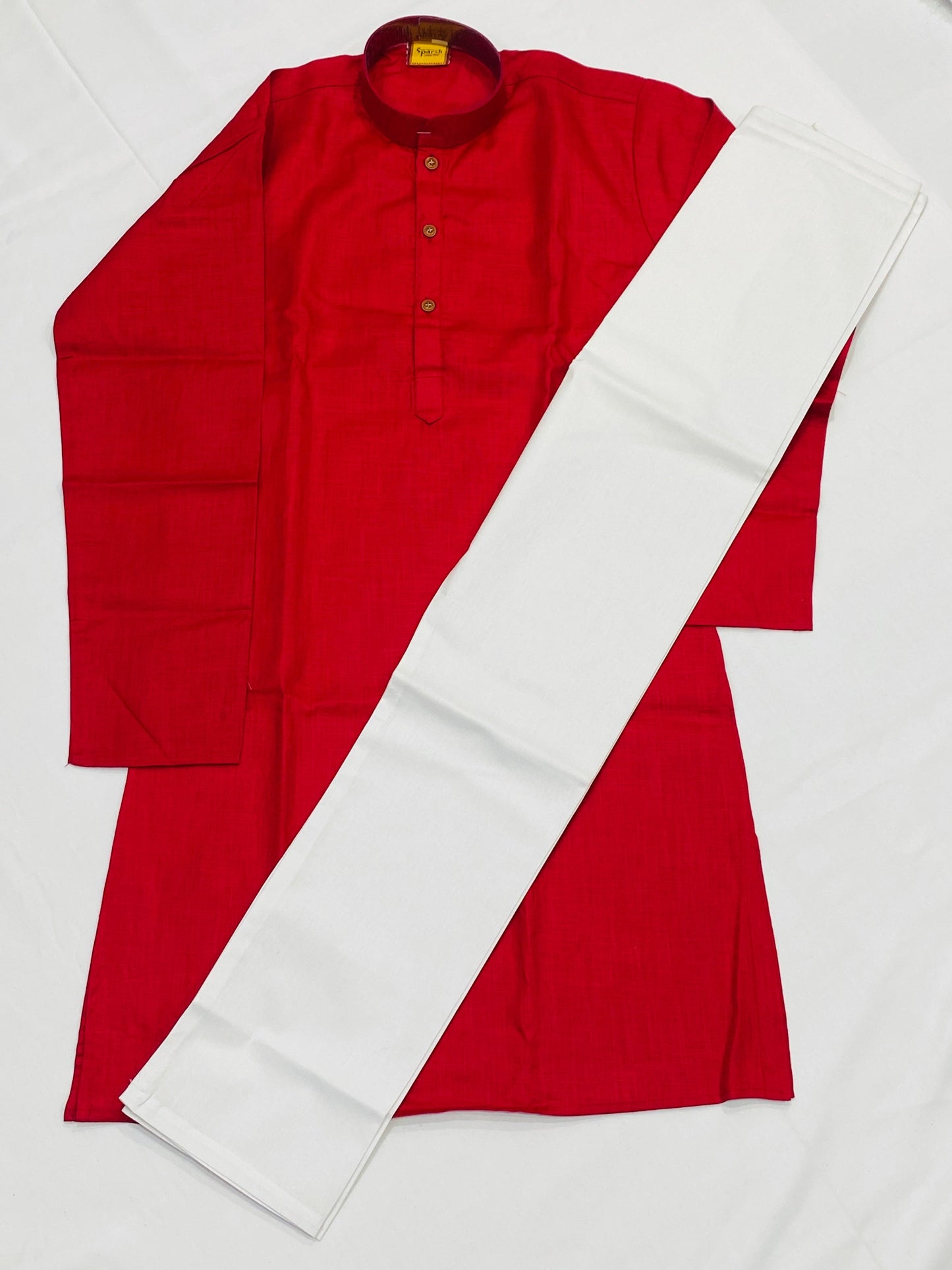 Maroon Color Cotton Kurta Set With Pajama Pants Near Me