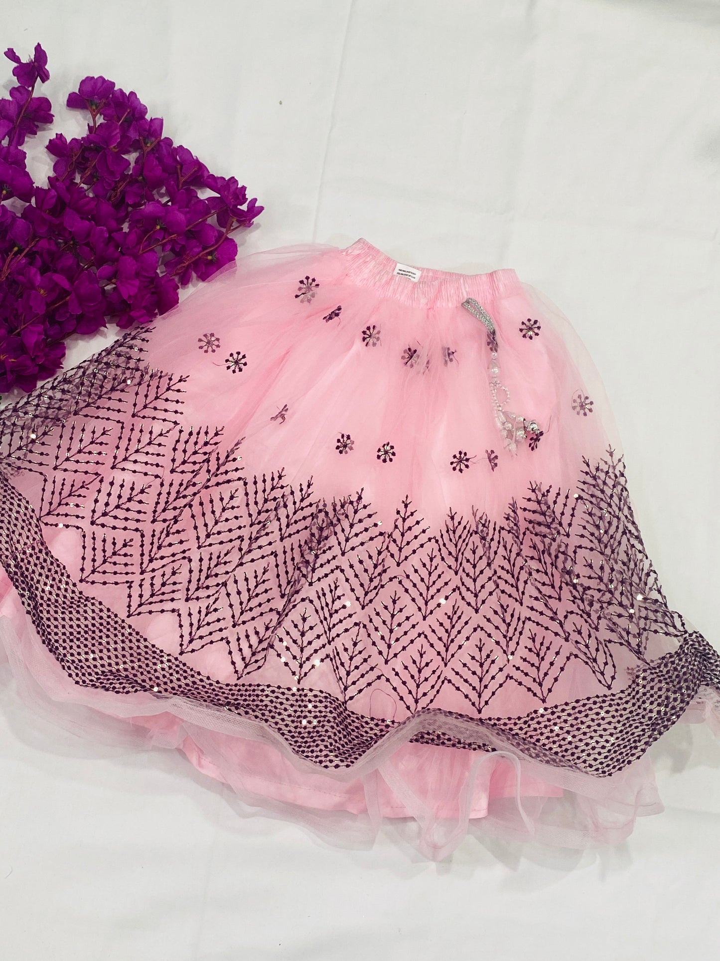 Heavy Embroidery Work For Kids Lehenga Choli In USA