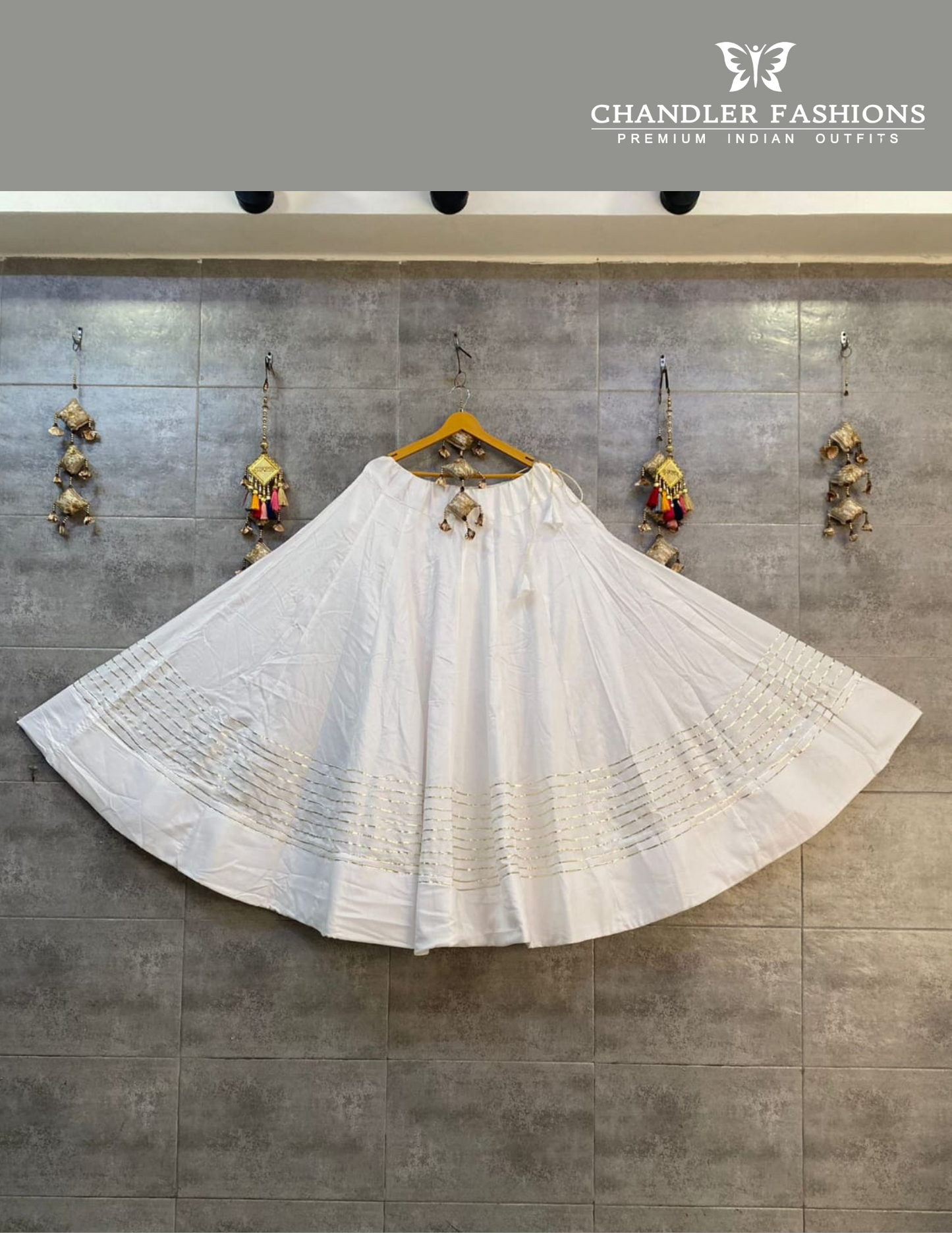 Amazing White Color Rayon Cotton With Lace Work Chaniya Lehenga For Women