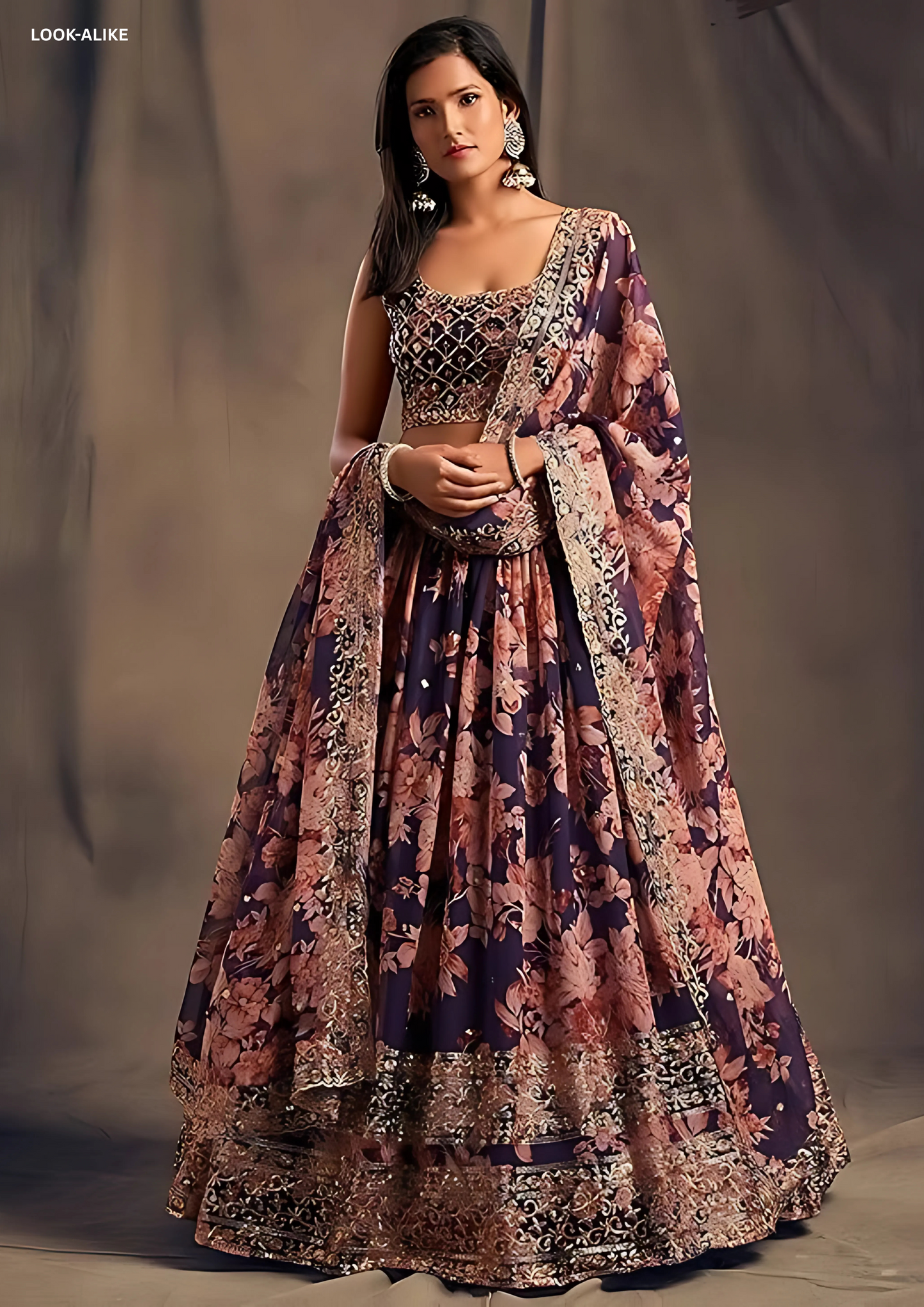 Attractive Purple Color Golden Zari And Sequins Work Lehenga Choli With Dupatta Set