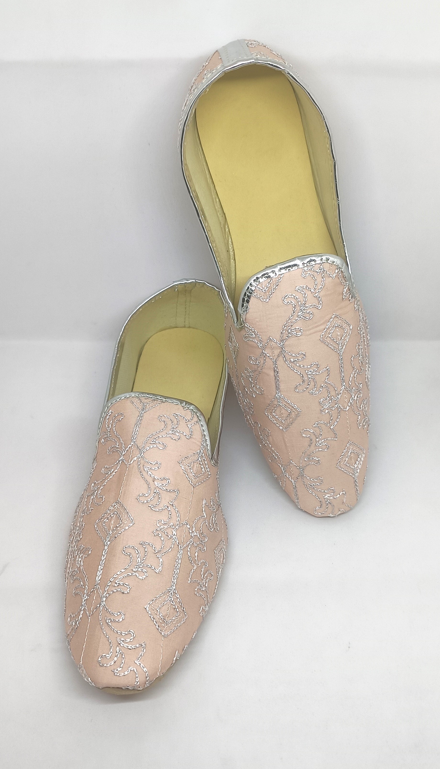 Pink Color Embroidery Work Mojaris For Men in Chandler