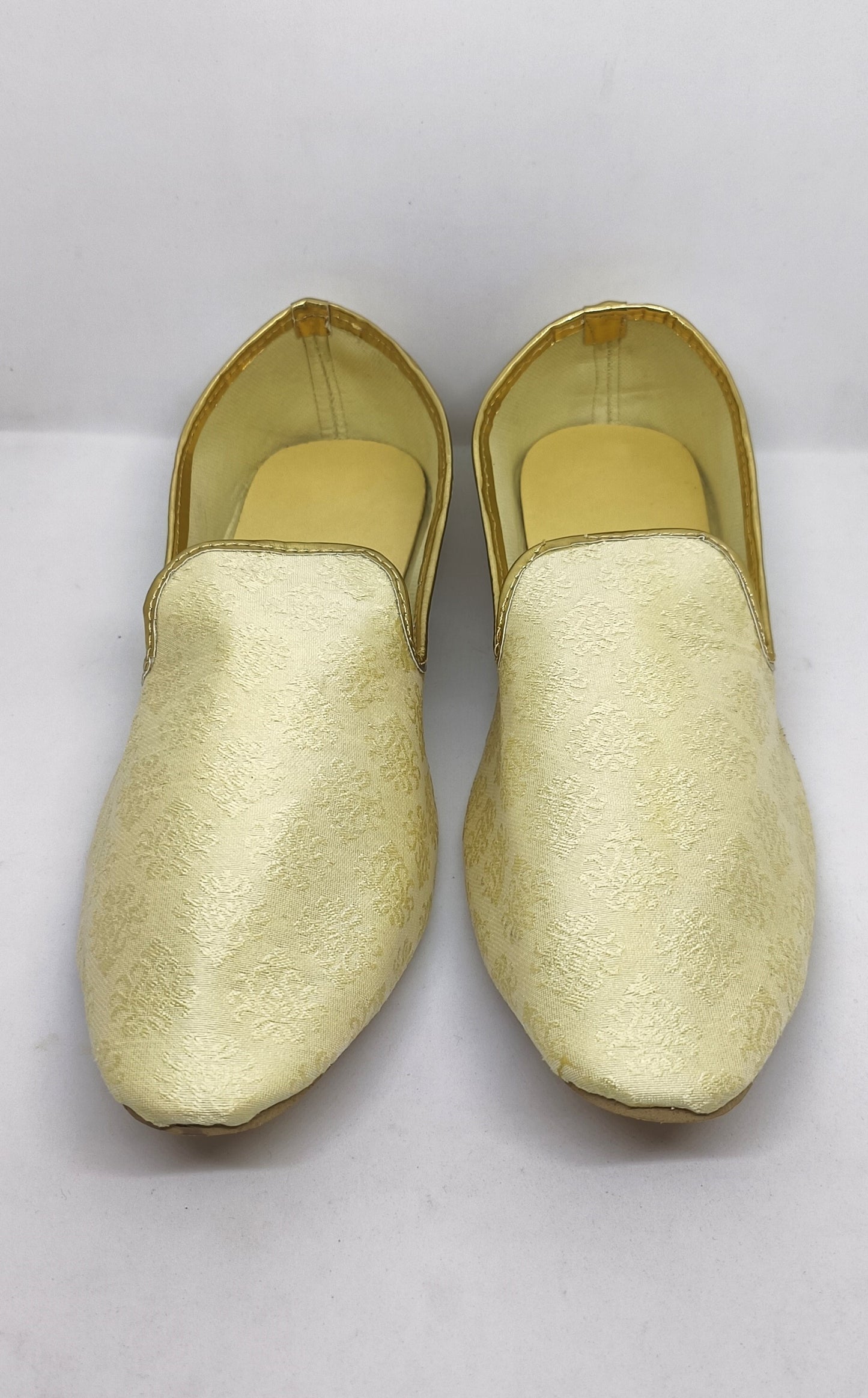 Cream Color Embroidery Work Mojaris in Phoenix