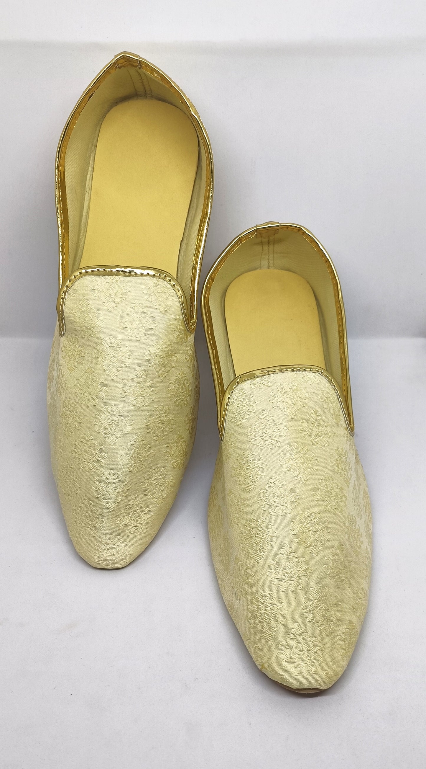 Cream Color Embroidery Work Mojaris For Men in Chandler