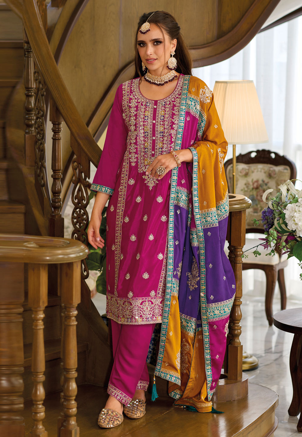 Embroidery Work Salwar Suits For Women In USA