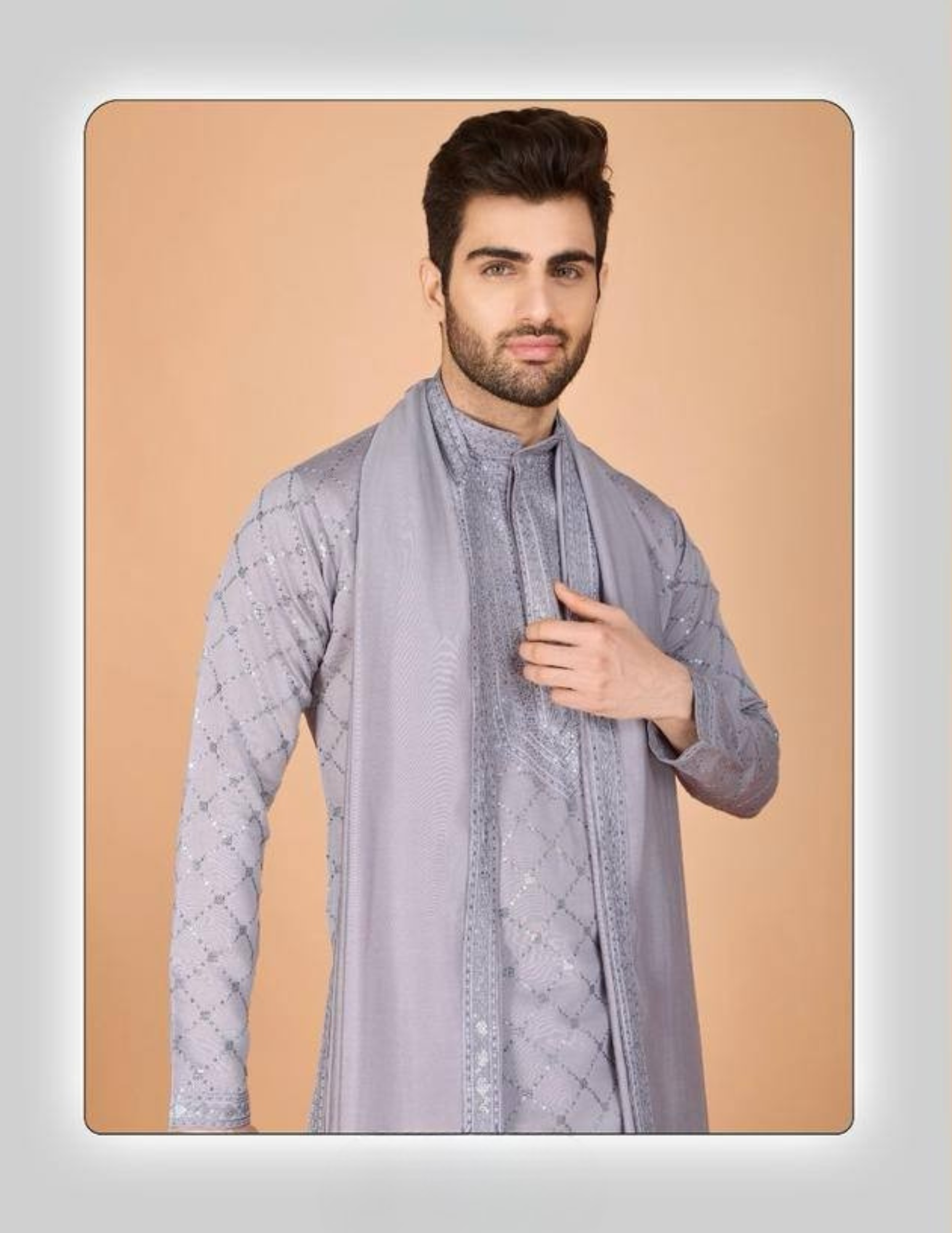 Fantastic Gray Color Thread With Sequins In Chandler