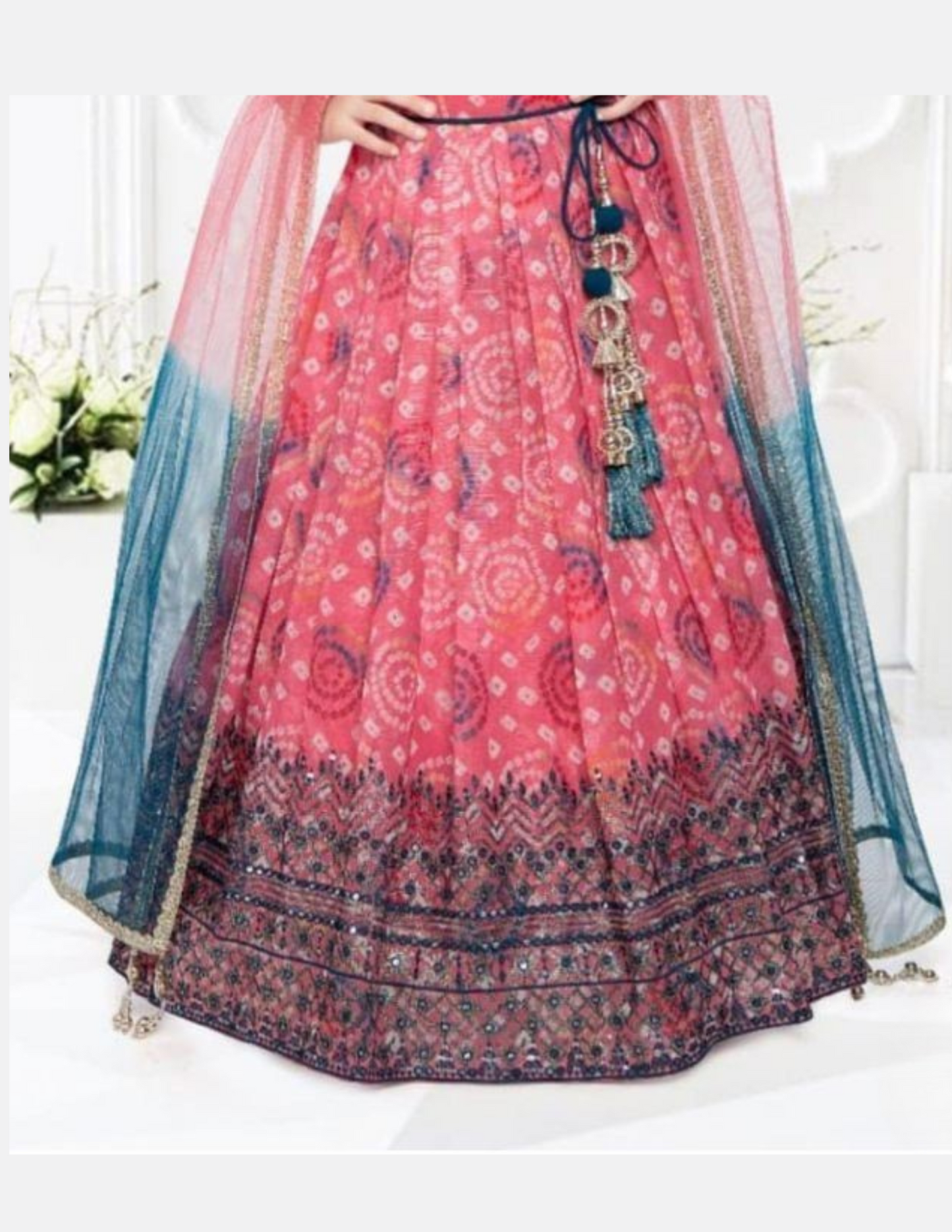 Pretty Teal Blue Color Sequins And Embroidery Sets In USA