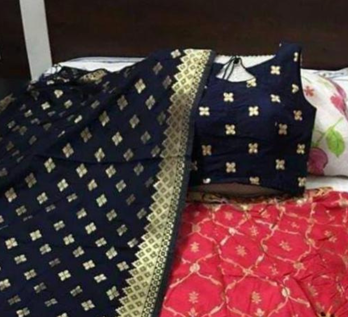 Alluring Blue And Pink Color Embroidered Lehenga Choli In Chandler