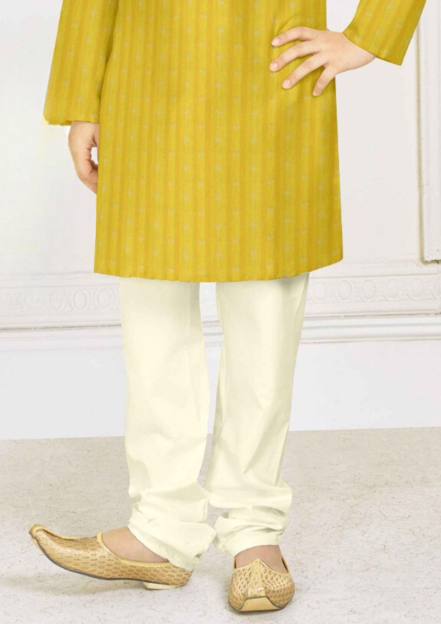 Poly Blended Kurta Pajama Set For Kids in Chandler