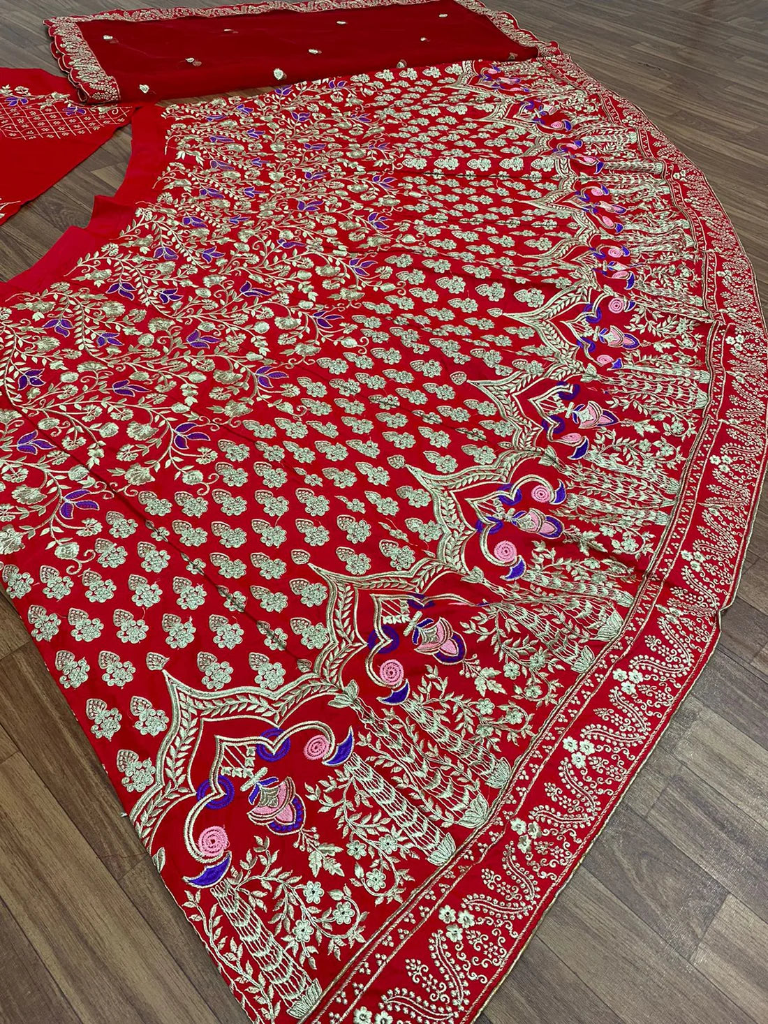 Dazzling Red Color Wedding Lehenga Choli With Coding Embroidery Work near me
