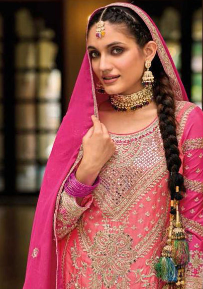 Dazzling Pink Color Kurti Suits Near Me