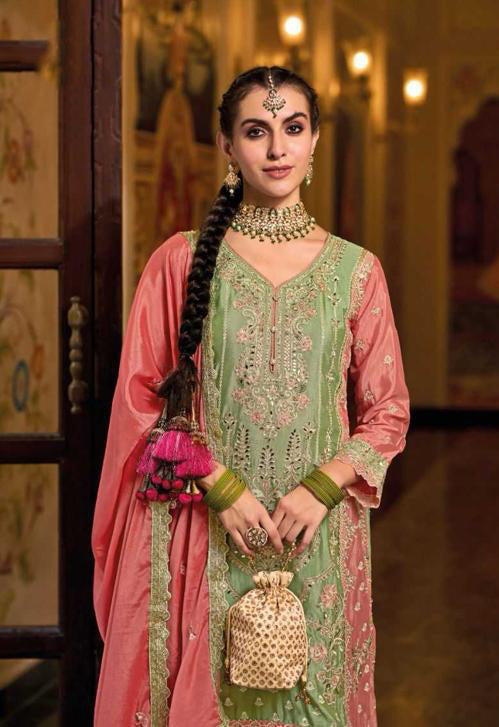 Charming Green Color Palazzo Sets Near Me