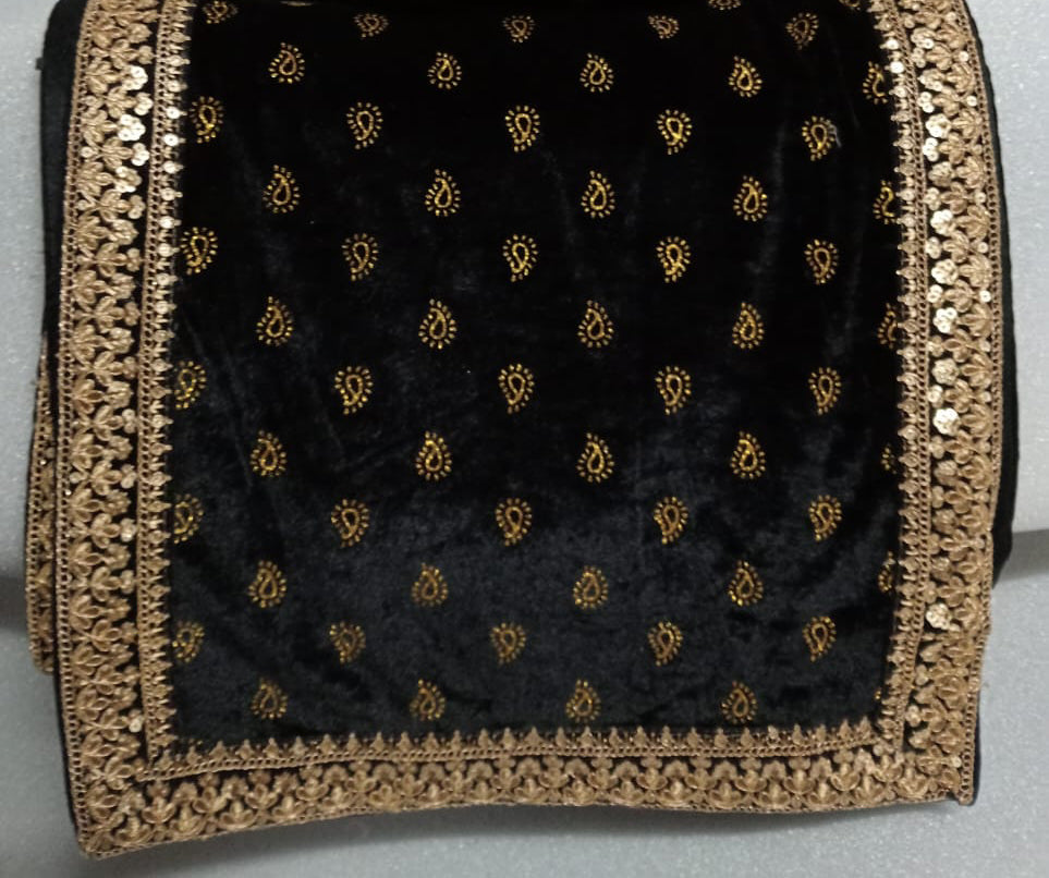 Attractive Black Color Wedding Turbans With Fancy Designer Dupatta For Men In Mesa