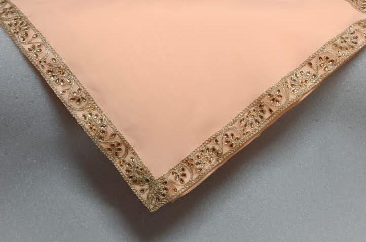 Alluring Peach Color Wedding Turban With Designer Dupatta For Men In Tempe