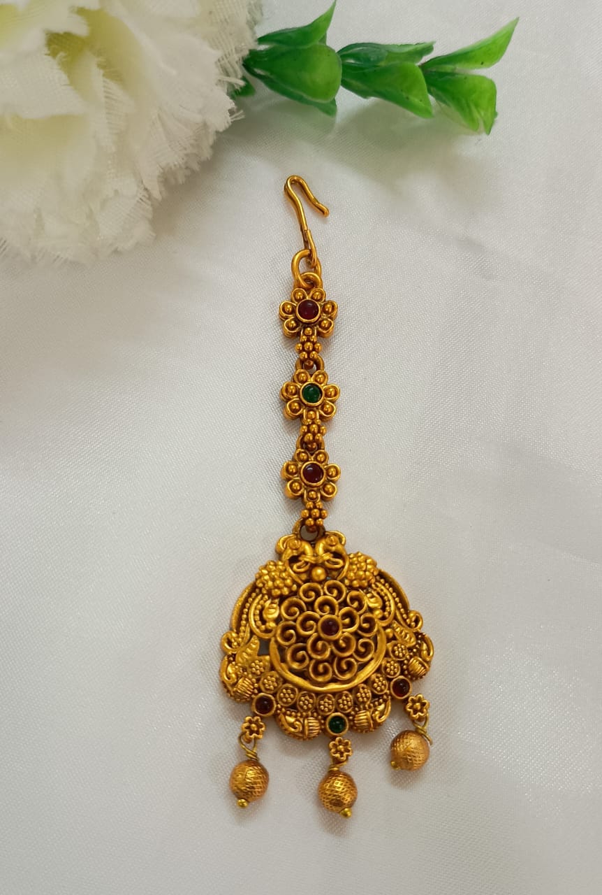 Attractive Gold Beautiful Antique Gold Tikka Near Me