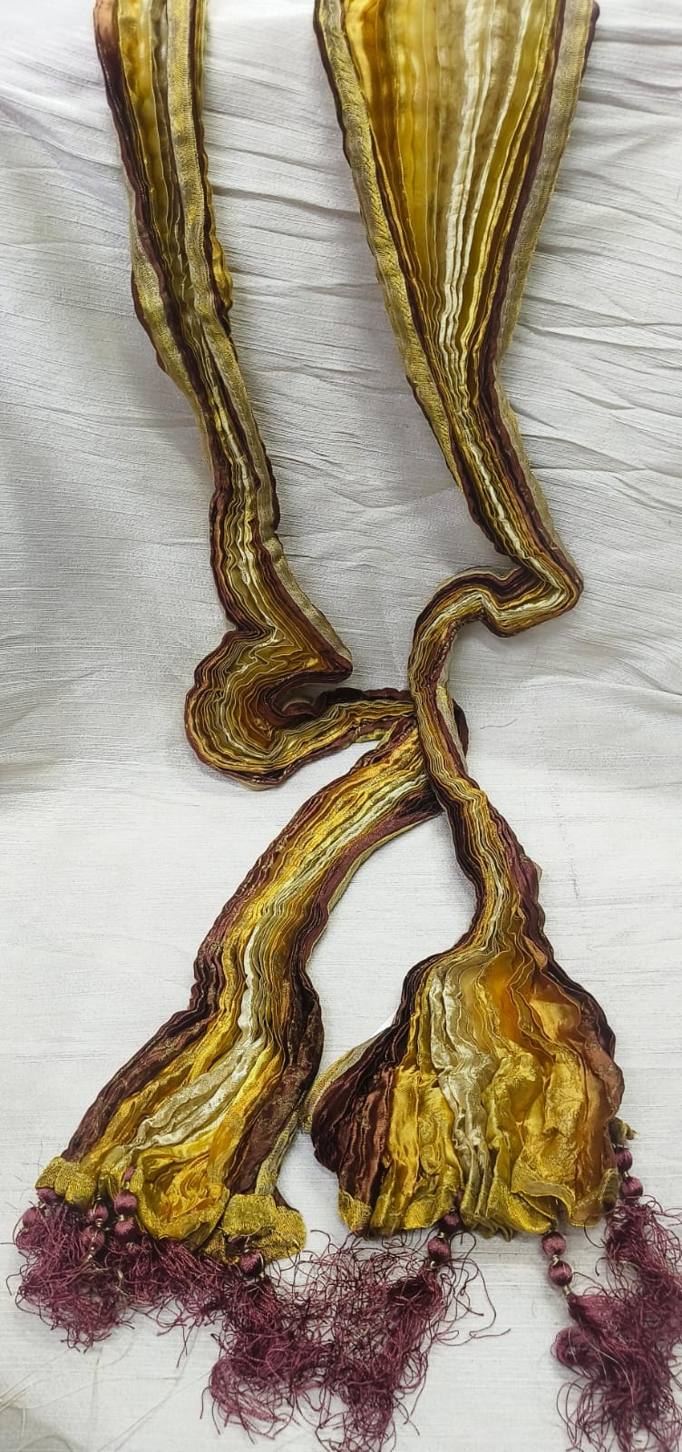 Maroon Color Poly Blend Stole Near Me