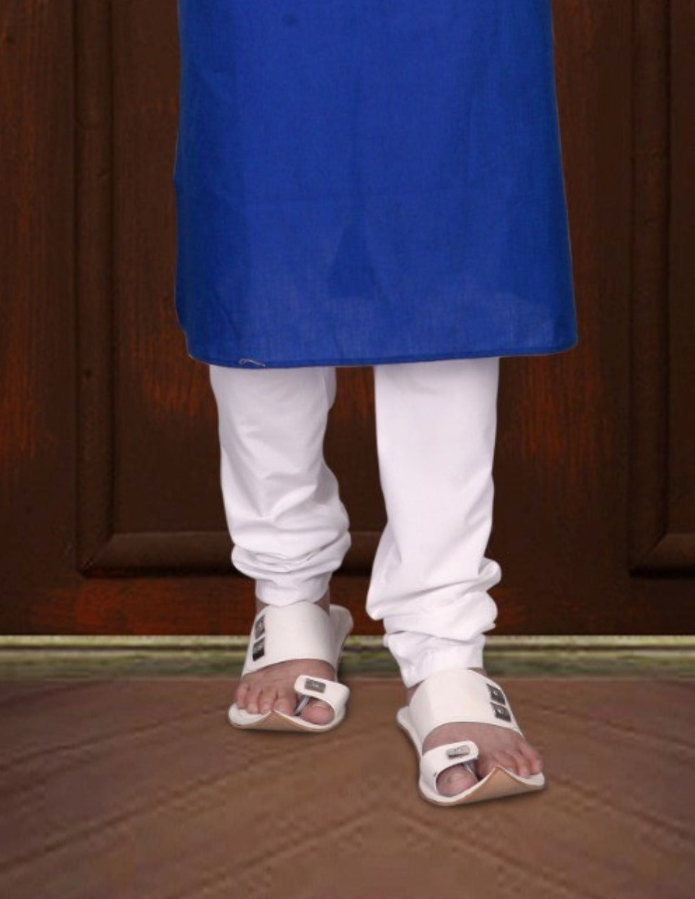 Charming Plain Royal Blue Color Plain Linen Cotton Kurta In USA
