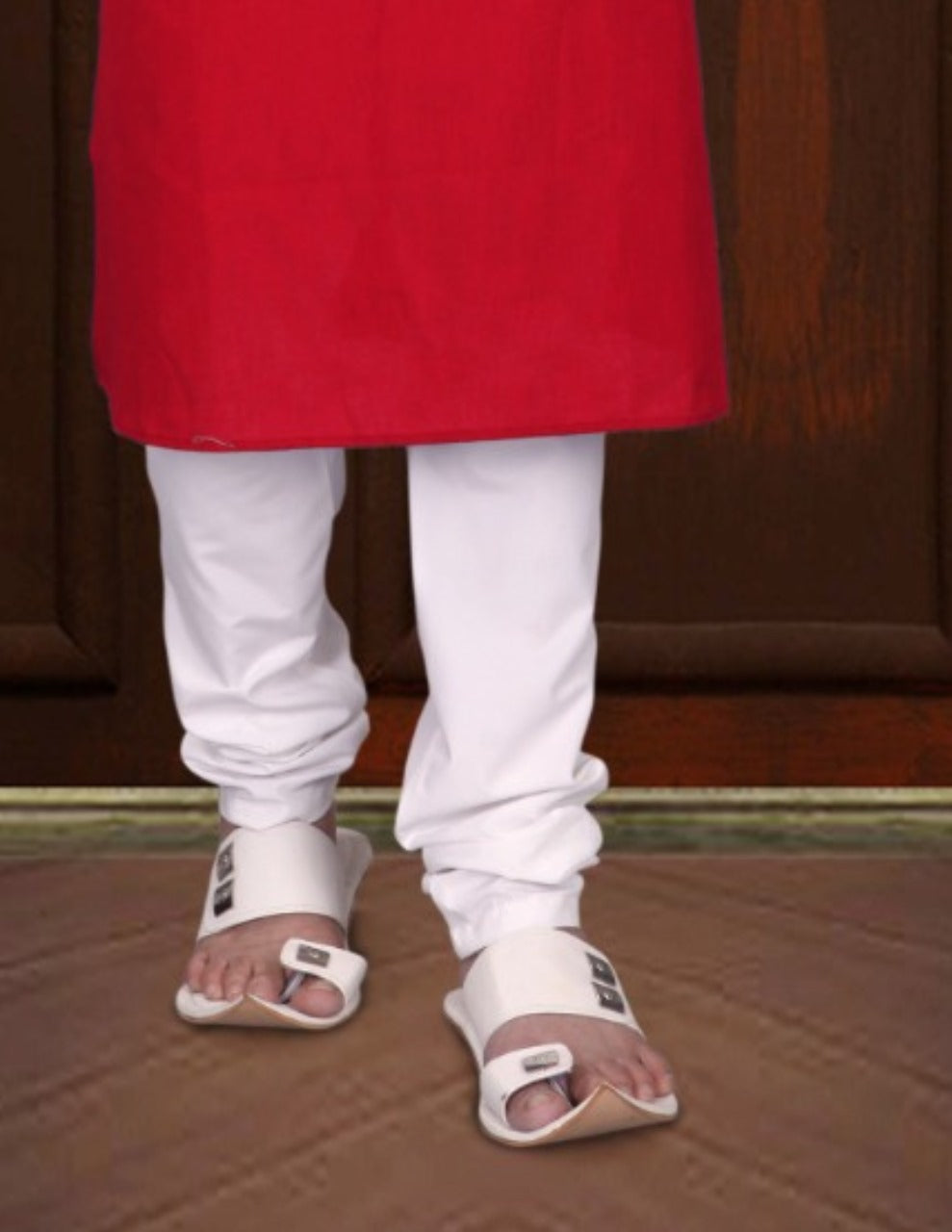 Attractive Red Color Linen Cotton Fancy Kurta In USA
