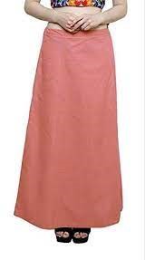 Alluring Pink Color Women's Pure Cotton Embroidery Petticoat