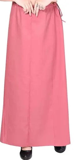 Wonderful Pink Color Women's Pure Cotton Embroidery Petticoat