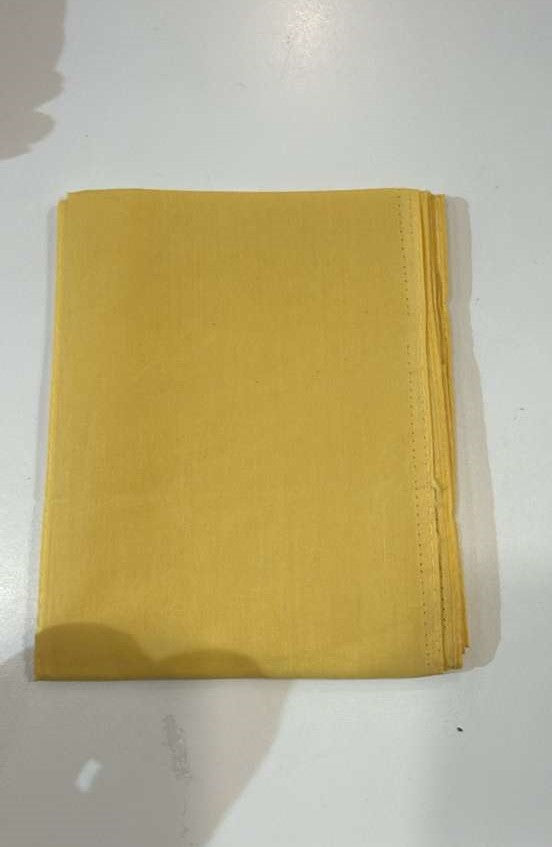 Charming Light Yellow Color Cotton Saree Falls