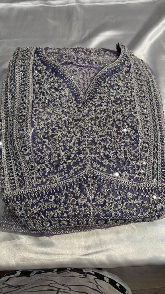 Marvelous Light Lavender Color Georgette With Embroidery And Sequins Work Lehenga For Women