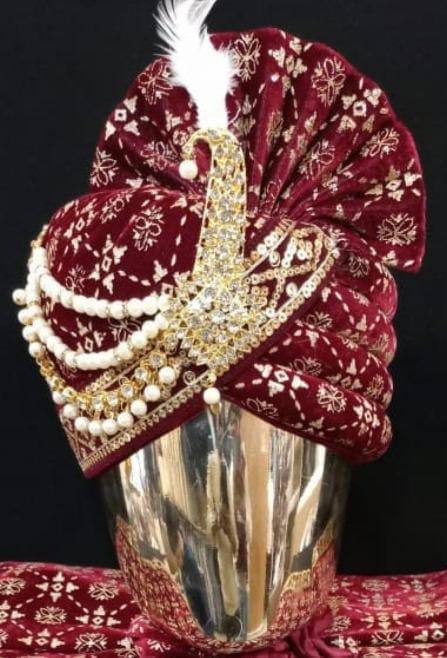 Maroon Color Turban For Men Near Me