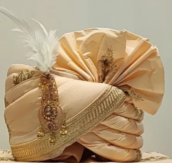 Sequins And Beads Work Designer Wedding Turban Near Me