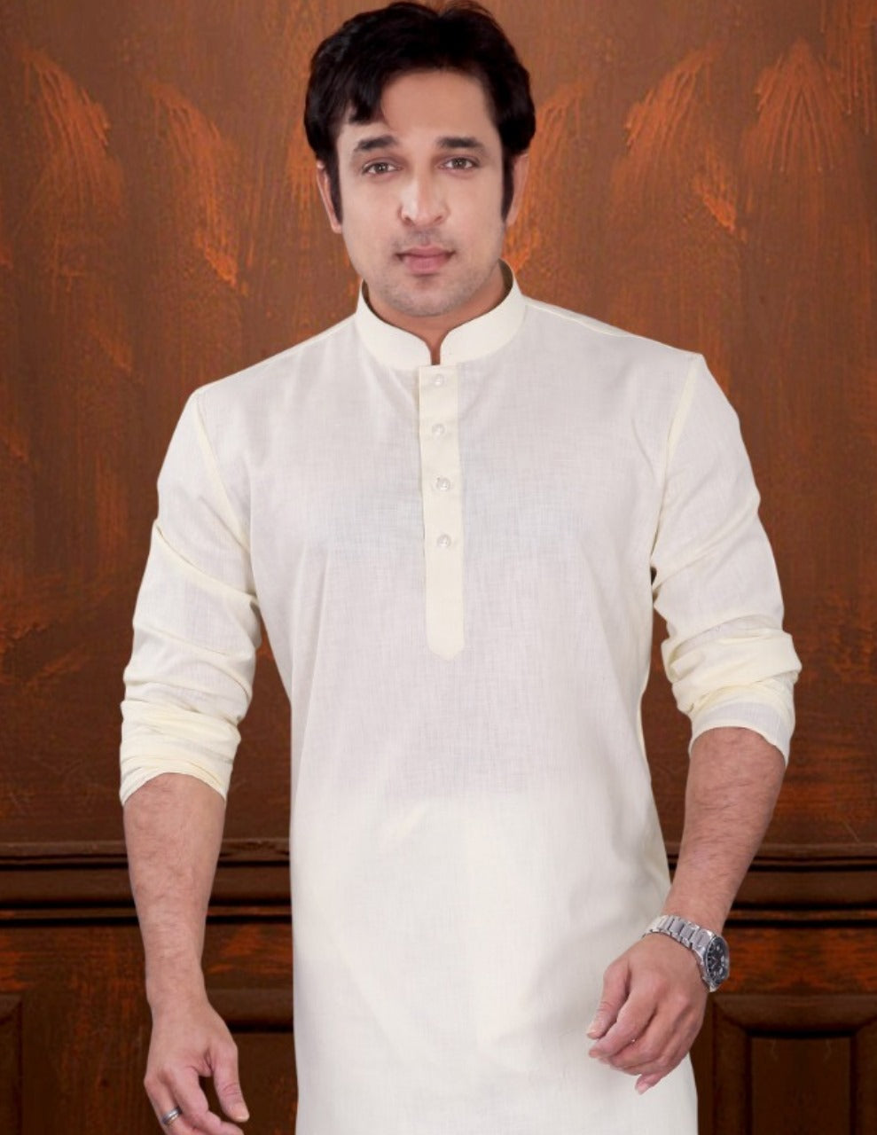 Elegant Cream Color Premium Linen Cotton Kurta Suits Near Me