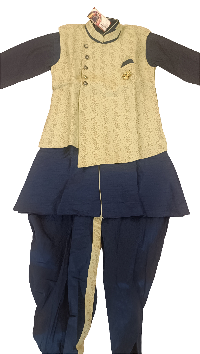 Appealing Blue Color Designer Silk Kurta With Pajama Set