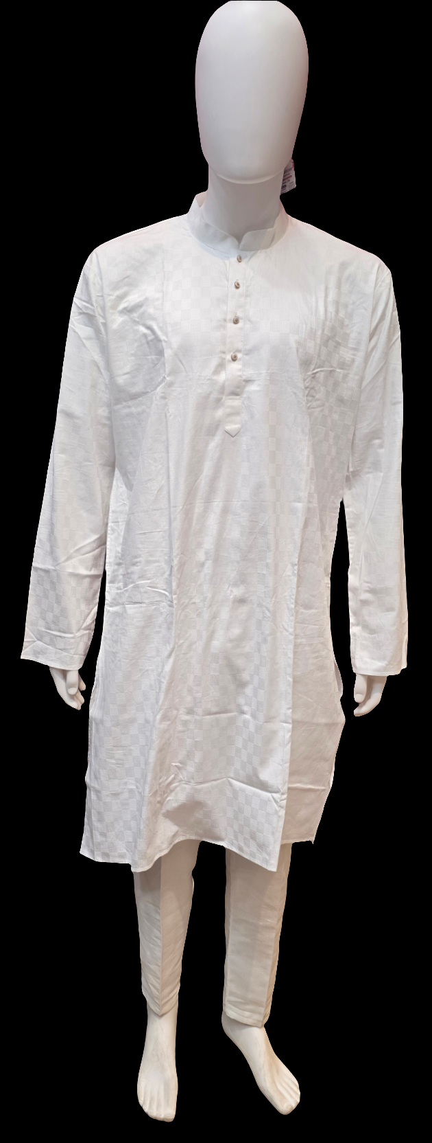 Stunning White Color Designer Men's Kurta With Pajama Pant