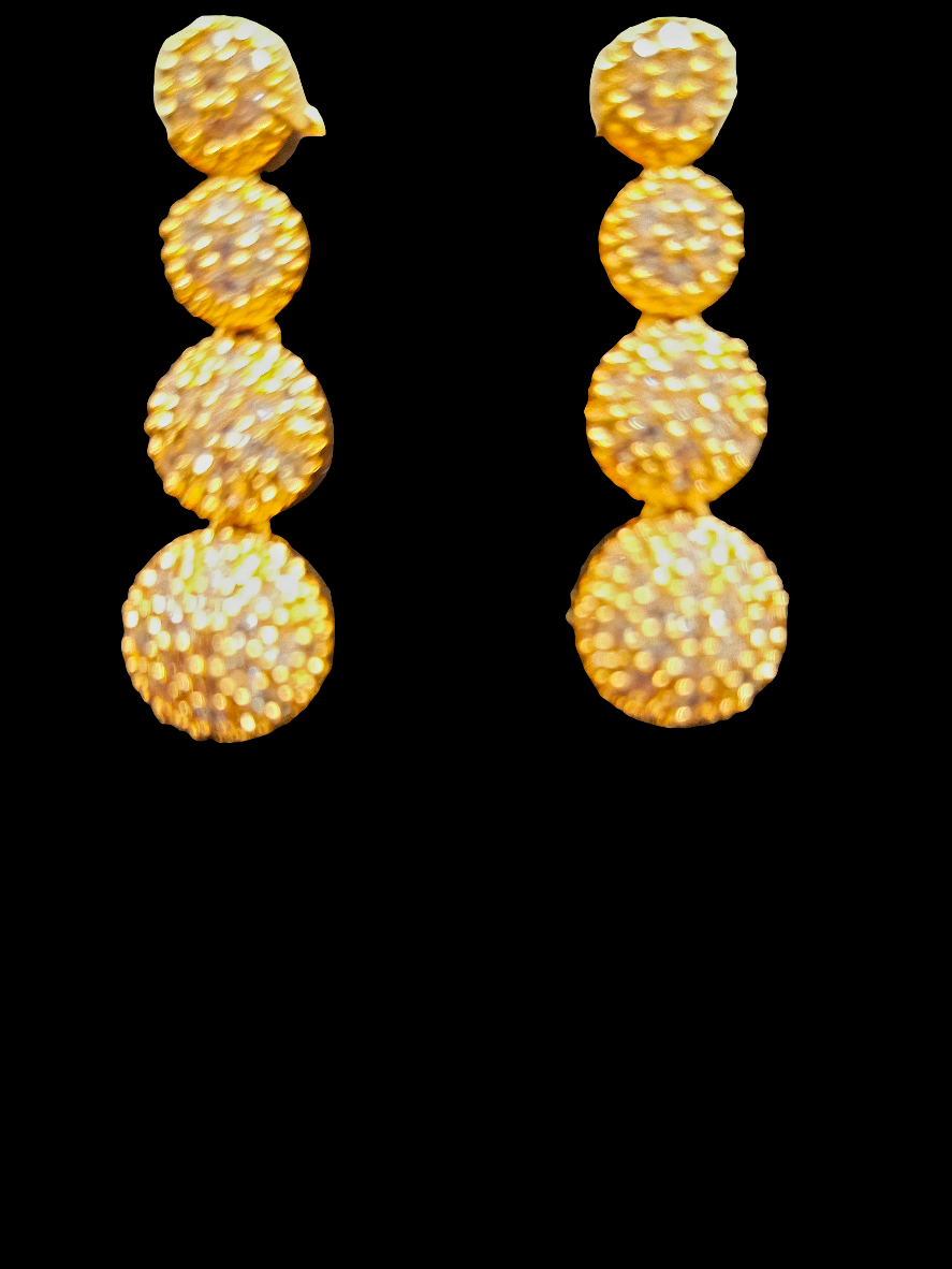 Gold Plated With Stone Necklace Set With Earrings Near Me