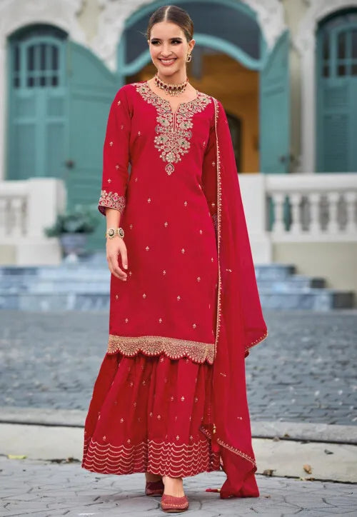 Designer Sharara Suits With Fancy Dupatta in Peoria